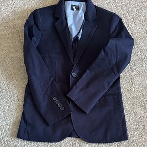 J. Crew Thompson Suiting Kids Navy Blazer